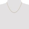 Black Bow Jewelry 1mm 14k Yellow Gold Diamond Cut Open Long Cable Necklace Chain - 2 of 4