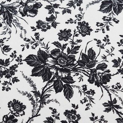 Betsey's Toile Black and White Microfiber Duvet Set
