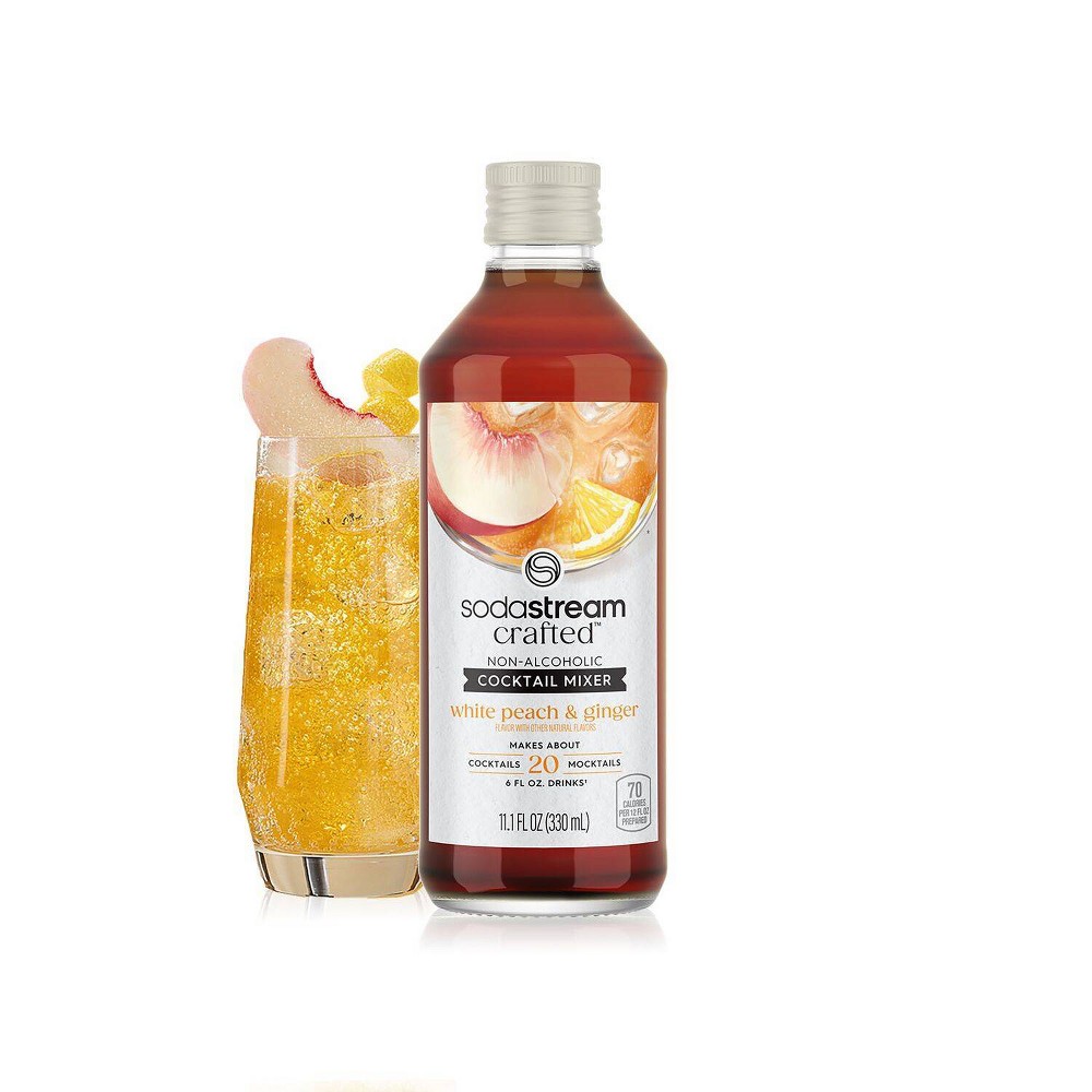 SodaStream 11.1 fl oz Crafted White Peach Ginger Cocktail Mix