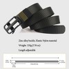 Anna-Kaci Women's Elastic Nylon Waist Belt with Zinc Alloy Adjustable Buckle - 4 of 4