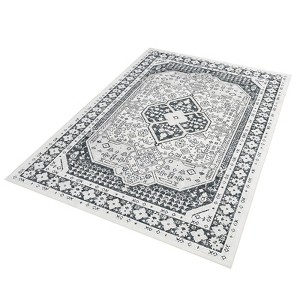Coucheta Area Rug, Washable Rug for Living Room, Stain Resistant Kitchen Rugs with Non Slip Backing, Ultra-Thin Front Door Mat, Vintage Accent Rug - 1 of 4
