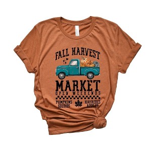 Simply Sage Market Women's Fall Harvest Truck Short Sleeve Graphic Tee - 1 of 4