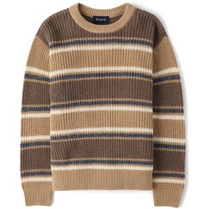 The Children's Place Boys Long Sleeve Striped Chunky Sweater - 1 of 2