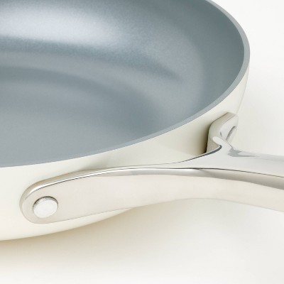 12-Piece Cream Nonstick Ceramic Aluminum Cookware Set