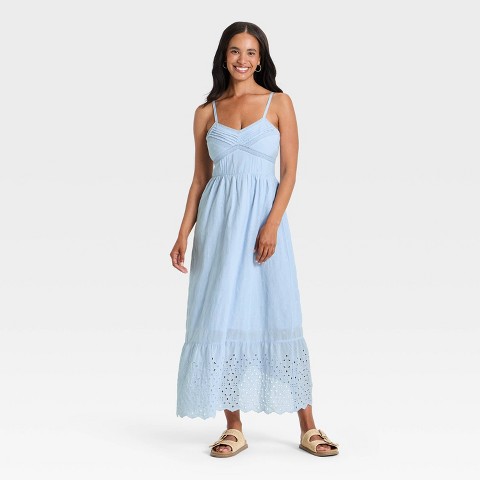 Женские платья Universal Thread Women's Cami Midi Sundress - Universal Thread™ Light Blue S