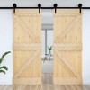 VidaXL Door NARVIK 33.5"x82.7" Solid Wood Pine - 3 of 4