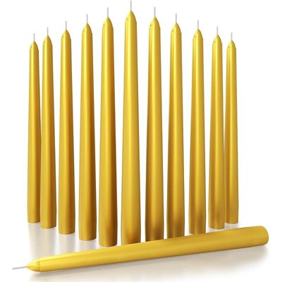 10 inch Taper Candles Set of 12 - Tall Candles Unscented - Tapered Candle Sticks