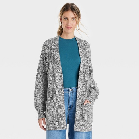 Women's Open Cardigan - A New Day™ Gray Xxl : Target