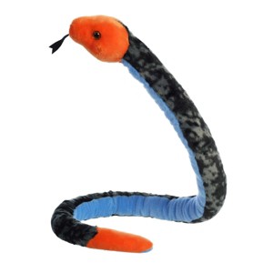Aurora X-Large Blue Malayan Coral Snake Snake Playful Stuffed Animal Multicolor 50" - 1 of 4