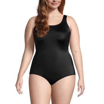 Lands' End Women's Slendersuit Carmela Tummy Control Chlorine Resistant One  Piece Swimsuit - 18 - Navy/emerald Decor Paisley : Target