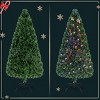 Tangkula 6'Pre-Lit Fiber Optic Artificial PVC Christmas Tree w/ Metal Stand (Indoor/Outdoor) - 3 of 4