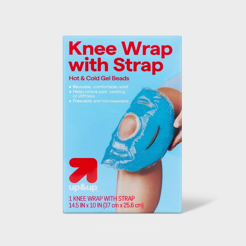 14&#34;x10.25&#34; Hot + Cold Gel Bead Knee Wrap with Strap - up &#38; up&#8482;, 1 of 6