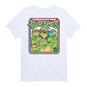 Boys' - Teenage Mutant Ninja Turtles - Retro Group Short Sleeve Graphic T-Shirt - 1 of 4