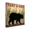 Trademark Fine Art -Ryan Fowler 'Take A Hike Black Bear' Canvas Art - 4 of 4