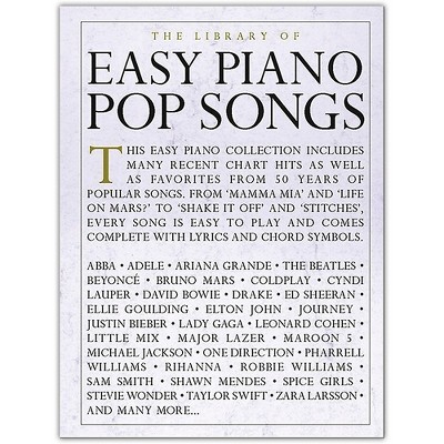 Music Sales The Library Of Easy Piano Pop Songs Target