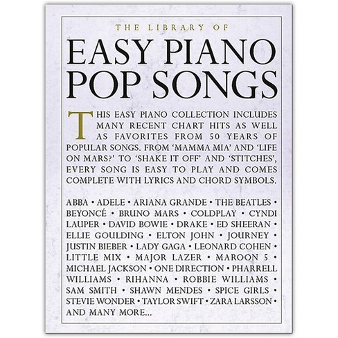 Music Sales The Library of Easy Piano Pop Songs - image 1 of 1