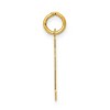 Black Bow Jewelry 14k Yellow Gold, Athletic Collection, Small Polished Number 22 Pendant - 2 of 4