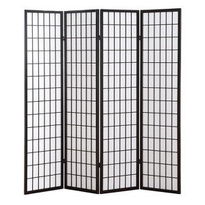 NicBex 4-Panel Room Divider Folding Fabric Privacy Screen with Oriental Style Partition for Home & Office - 1 of 4