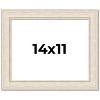 PosterPalooza | Photo Size Weathered White Picture Frame - UV Acrylic, Foam Board Backing, Hanging Hardware - 2 of 4