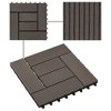 vidaXL 11 pcs Decking Tiles WPC 11.8"x11.8" 1 sqm Dark Brown - 4 of 4