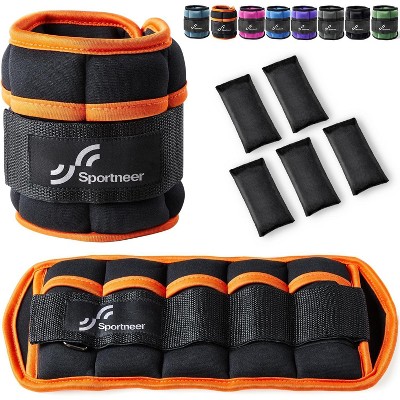 Sportneer Adjustable Ankle Weights Set of 2-2/3/4/6/7 LBS Pair with Removable Ankle and Wrist Weight