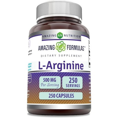 Amazing Formulas L-Arginine 500 Mg 250 Capsules