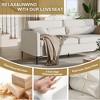 80" Comfortable Sofa, Metal Leg 3-Seater Sofa, Deep Seat Sofa, Linen Modern Sofa for Living Room, Apartment, Office - 3 of 4