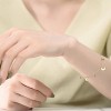 Guili 14K Gold Plated Crescent Moon and Bead Charm Bracelet Features a Celestial-Inspired Design with Delicate Accents for a Whimsical Everyday Look - 3 of 3