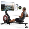 MERACH Q1S Pro Magnetic Rowing Machine Workout Full Body Fitness For Home, Dual Slide Rail with Max 350lbs Weight Capacity, App Compatible - 2 of 4