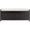 YOOCOZZ MDF Storage Shoe Bench with 3 Shutter-shaped Doors,Removable Cushion and Hidden Storage Space - 2 of 4