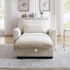 Corduroy Sofa Couch,Modular Sofa With Storage Ottoman,Deep Seat Couch,Sofa Couch For Living Room,Apartment-Cuddlewood - 3 of 4