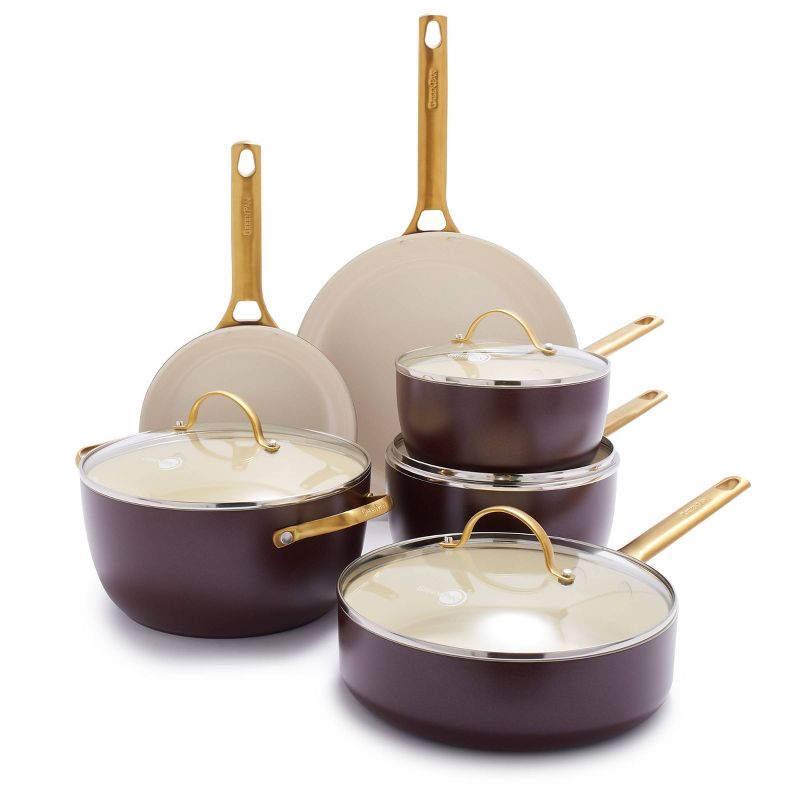 GreenPan Reserve 10pc Hard Anodized Healthy Ceramic Nonstick Cookware Set, 1 of 8