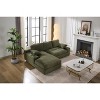 NicBex Modular Sectional Sofa L-Shaped Upholstered Couch for Living Room,Apartment,Office,No Assembly Require,2 PC Free Combination,Green - 2 of 4