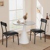 Dining Chairs Set of 2, Upholstered Dining Chairs with Back, PU Leather Kitchen Dining Chair - 3 of 4