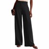 Clearlove Women's High Waisted Wide Leg Dress Pants Flowy Trousers with Elegant Drape Professional Office Pants - 3 of 4