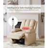 Recliner Chairs with Heat and Massage - 360° Swivel Chair for Adults- Manual Rocking Chair with Cup Holder for Living Room, Bedroom - 3 of 4