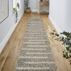 Alaro Berber Stripe Shag Indoor Area Rug - JONATHAN Y - image 4 of 4