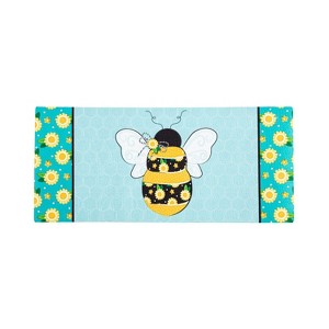 Evergreen Home Sweet Home Bee Sassafras Indoor Outdoor Switch Doormat 1'10"x10" Multicolored - 1 of 2
