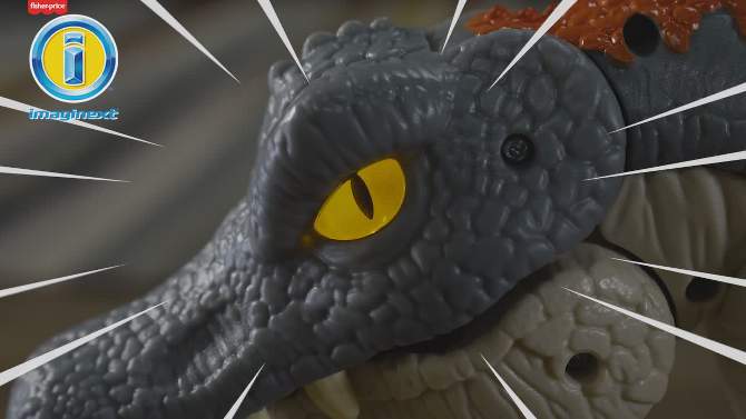 Fisher-Price Imaginext Jurassic World Ultra Snap Spinosaurus Dinosaur, 2 of 8, play video