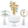 Big Dot of Happiness First Communion Elegant Cross - Religious Party Centerpiece Sticks - Table Toppers - Set of 15 - 3 of 4