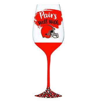 Evergreen Cleveland Browns, 17oz Boxed Stemware