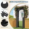 Wood Garden Arbor Trellis with Gate, Wooden Garden Trellis Arch, Outdoor TrellisArbor for Climbing Planting Plant Stand, Yard, Garden Decor - 3 of 4