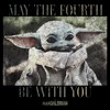 Junior's Star Wars: The Mandalorian May the Fourth Grogu Portrait Distressed T-Shirt - 2 of 4