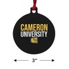 Cameron University Secndary Logo Aluminum Holiday Christmas Tree Ornament - 3 of 4