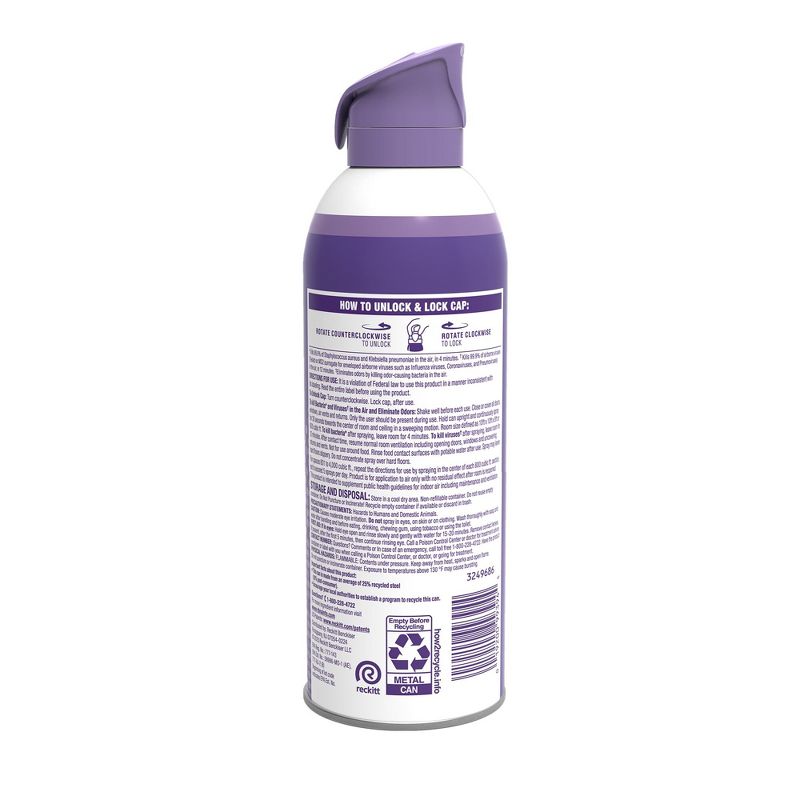 Lysol Air Sanitizing Spray - Light Breeze - 10oz, 3 of 14