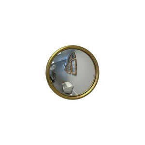 Slickblue Gold Convex Mirror 10-12" Metal Frame Decorative Wall Accent for Living Room or Entryway, Small or Medium - 1 of 4