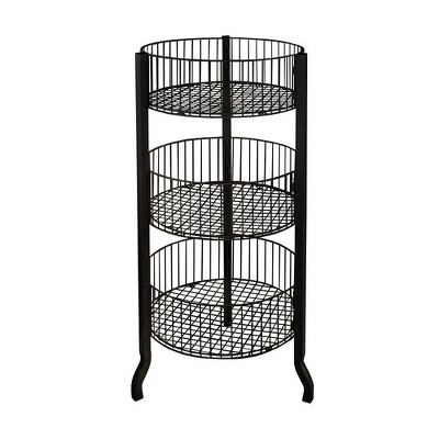 Azar Displays Three-Tiered Large Wire Bin