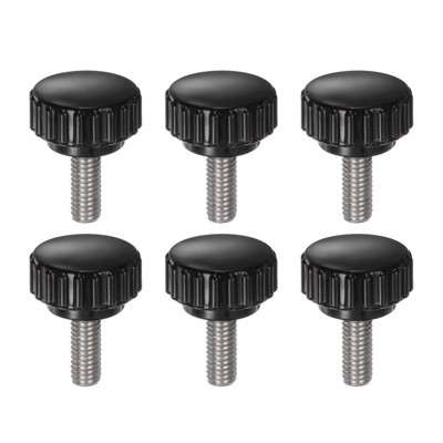Unique Bargains Plastic Threaded Bolt Knurled Clamping Knob Thumb Screws 6 Pcs