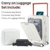 YONWAY 20'' Luggage sets, PC Hard Shell Suitcase, Bounce Wide Handle Pull Rod Luggage with 360°Double Wheels, Built-In TSA Lock - 4 of 4