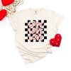 Simply Sage Market Women's Love Stacked Grunge Short Sleeve Garment Dyed Tee - 3 of 3